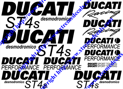 Ducati ST4s Desmodromico 12  Decal Set